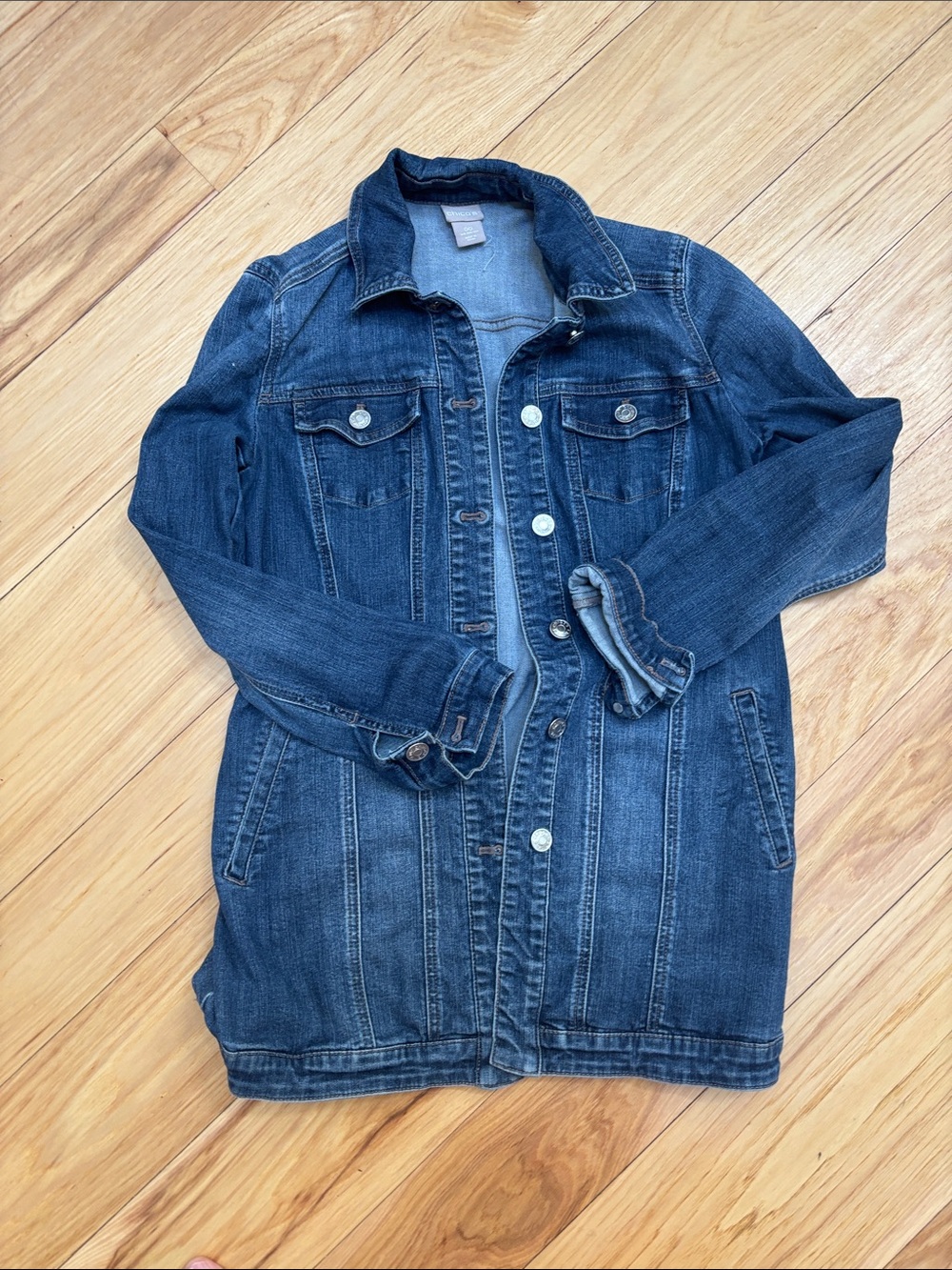 Chico’s Dark Blue Denim Jacket
